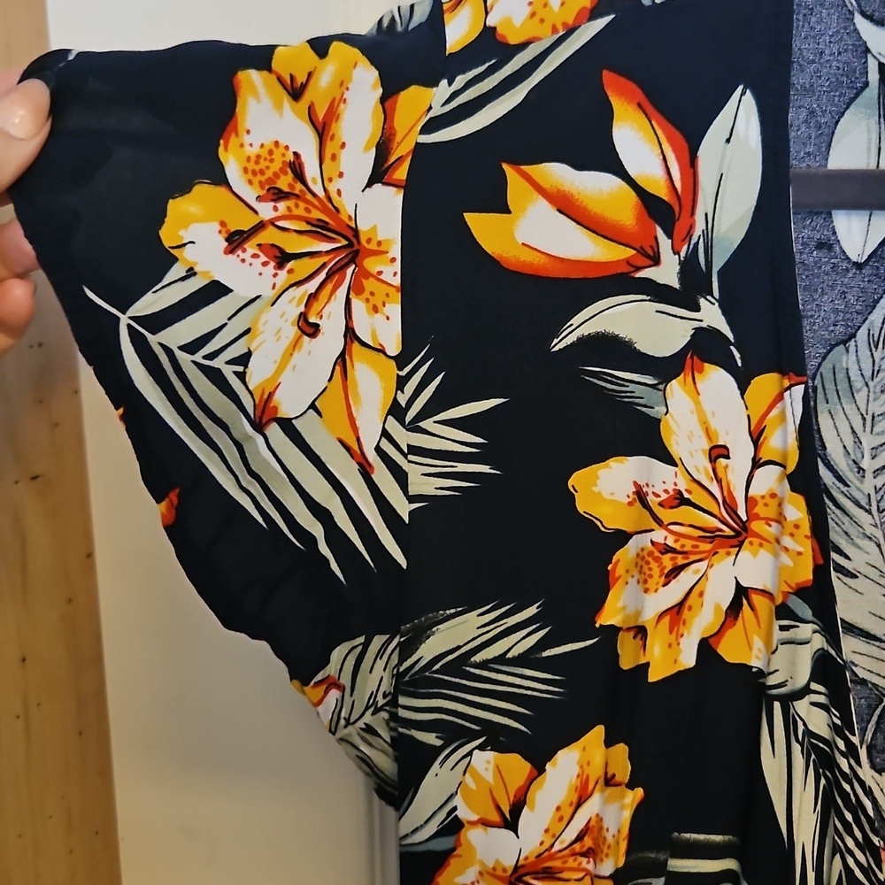 Floral Maxi Wrap Dress Xxl - Picture 4 of 4